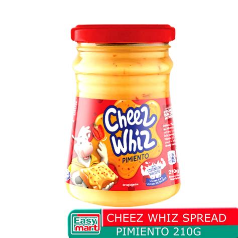 Easymart Cheez Whiz Spread Pimiento 210g W Real Cheese That Gives You