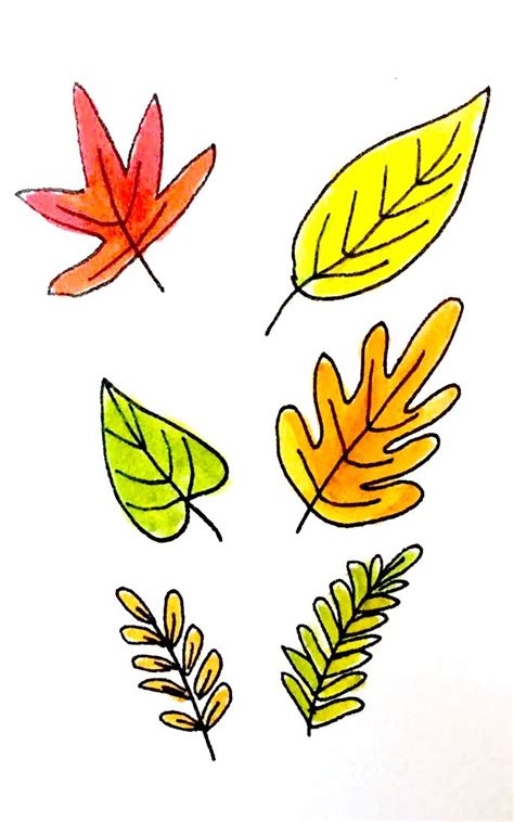 How To Draw Fall Leaves On A Tree Emil Manson