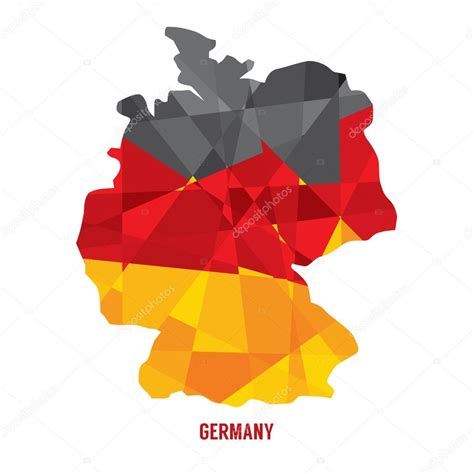 Map Of Germany Vector Illustration Stock Vector Image By ©happymay