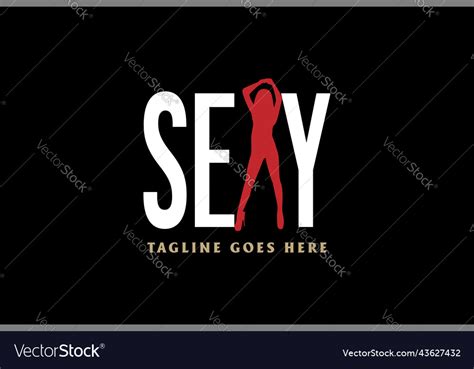 Hot Sexy Word Text Type Font Typography Royalty Free Vector
