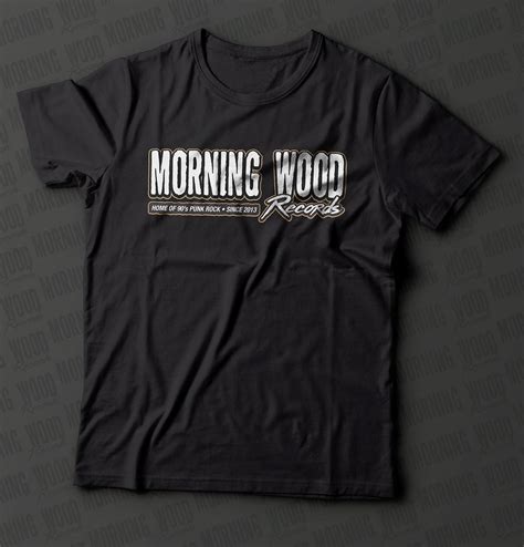 Morning Wood Records “logo” T Shirt Morning Wood Records