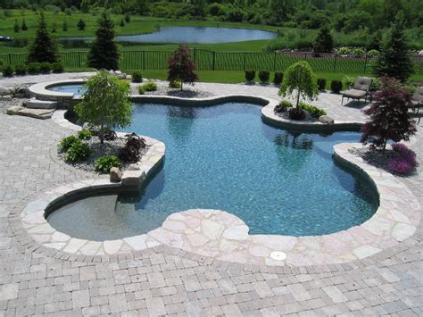 Inground Pool Design And Installation Stone Patios Construction And