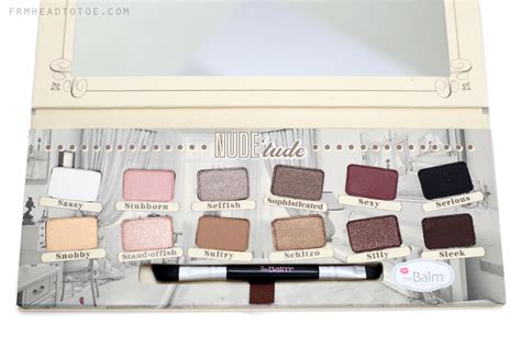Review Thebalm Nude Tude Palette From Head To Toe