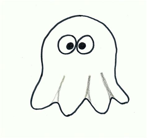 How To Draw A Halloween Ghost Cartoon Easy Drawing Lesson For