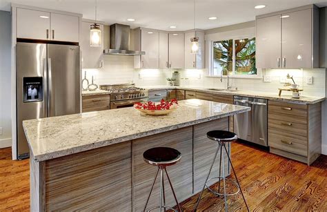 Maple is a very smooth wood and is generally what designer white cabinets are made from (kraftmaid, etc.). Grey Wood Grain Flat Panel - Pius Kitchen & Bath