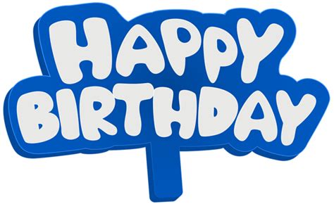 Blue Happy Birthday Sign Png Clip Art Image Gallery