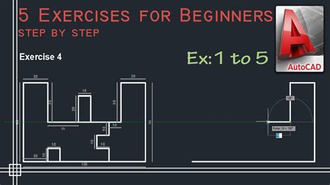 Autocad Complete Tutorial For Beginners 5 Exercises For Newbies