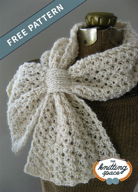 Delightful Loopy Knitted Lace Scarf [free Knitting Pattern]