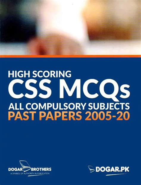 High Scoring CSS MCQs Book Of All Compulsory Subject Pak Army Ranks