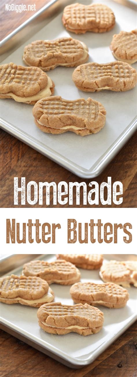 Homemade nutter butter cookies | nutter butter cookie recipe. Homemade Nutter Butters | NoBiggie