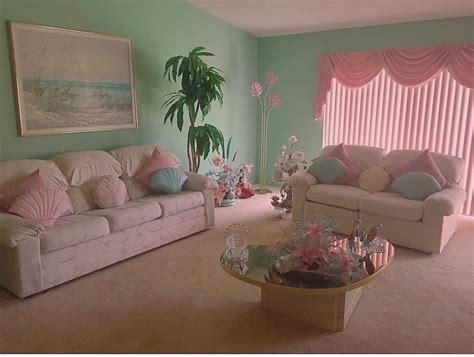 Pastel 80s Aesthetic Living Room 80s Interior 90s Interior 90s