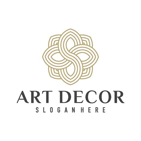 Logotipo De Decoración Del Hogar Interior Vector Premium