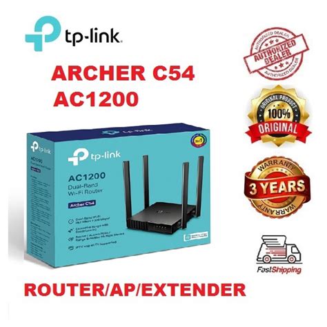 Tp Link Archer C54 Ac1200 Dual Band Wi Fi Routeraccess Pointwifi