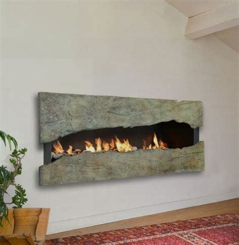 A Fireplace That Is In The Middle Of A Room
