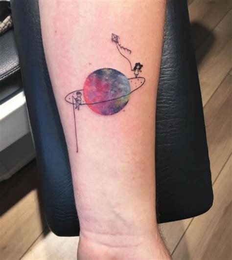 Saturn Tattoo 42 Best Examples Of This Majestic Planet You Will