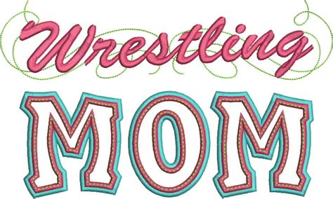 wrestling mom applique with a twist