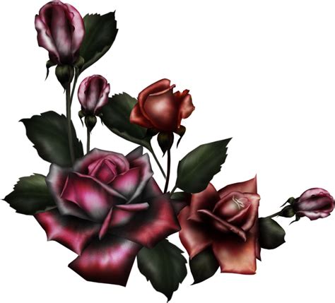 Gothic Design Cliparts Gothic Flower Png Transparent Png Full Size