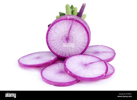 Purple Daikon Radish Bora King Stock Photo Alamy