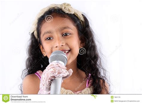 Singing Girl Royalty Free Stock Image - Image: 7861176