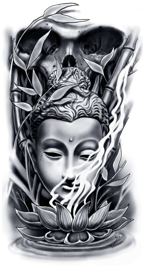 Buddha Tattoo Sleeve Half Sleeve Tattoo Sleeve Tattoos Buddha Lotus