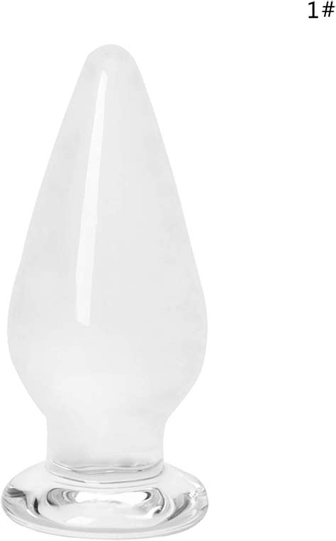 1pc Glass Anal Vaginal Dildo Butt Plug Beads Erotic Stimulator Adult Sex Toy Sky