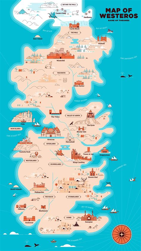 I Illustrated Map Of Westeros In My Line Style Tribute To The Game Of