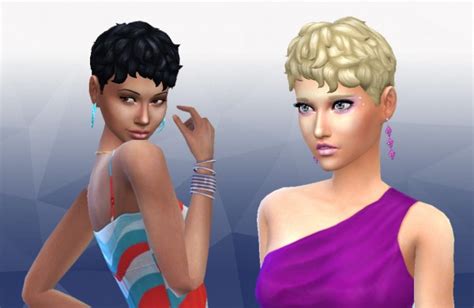 Sims 4 Hairs Mystufforigin Curls Front Conversion