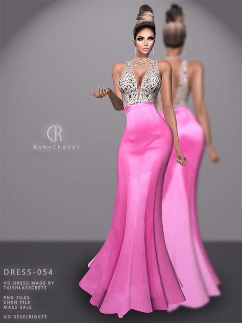 Rc Dress 054 Dress Sims 4 Mods Clothes Sims 4 Dresses