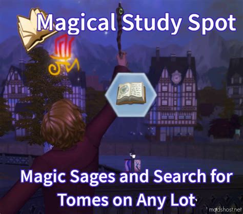 Magical Study Spot Lot Sims 4 Trait Mod Modshost