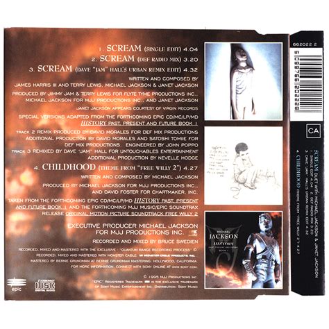 Michael Jackson Scream CD Single 662022 2