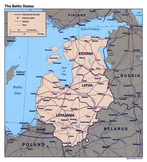 Maps Of Baltic And Scandinavia Detailed Political Relief Road And