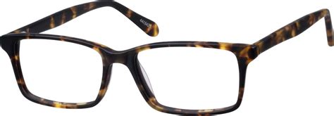 tortoiseshell thin acetate rectangle eyeglasses 44184 zenni optical eyeglasses
