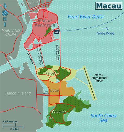 Large Districts Map Of Macau Macau Asia Mapsland Maps Of The World