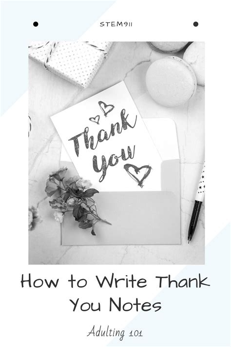 How To Write Thank You Notes Stem 911