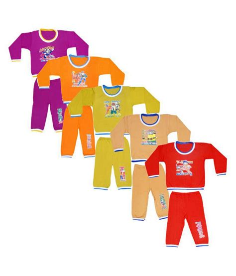 Baby Boys Fullsleeve 5t Shirts With Folding And Matching 5pant