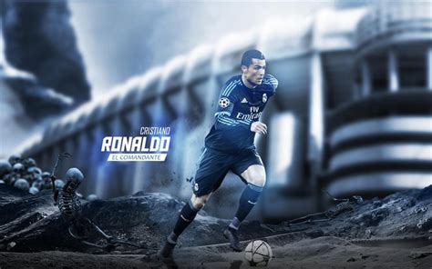 Download Wallpapers Cristiano Ronaldo Fan Art Cr7 2016 Football