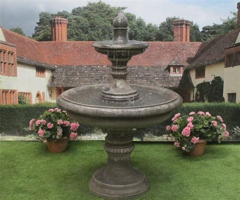 3 Tiered Edwardian Fountain Or 3 Graces Fountain With Large Lawrence