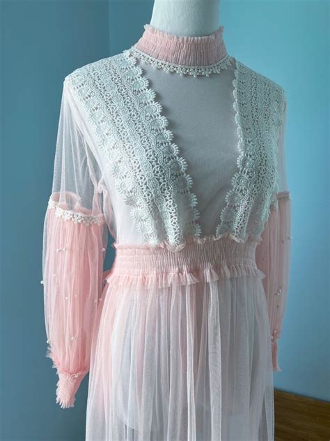 Vintage See Through Dress Dreamy Princess Pinky Oran Gem