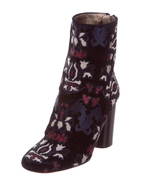 Isabel Marant Embroidered Ankle Boots Shoes Isa43705 The Realreal