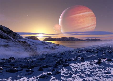 Science Fiction How To Explain A Planet With Visible Cosmos At