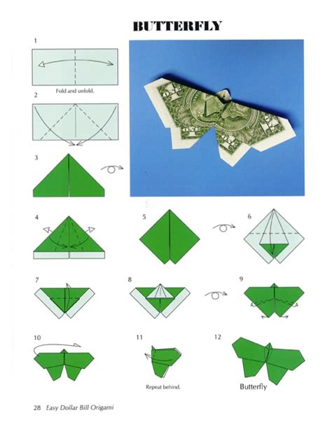 Step By Step Money Origami Butterfly Instructions Jadwal Bus