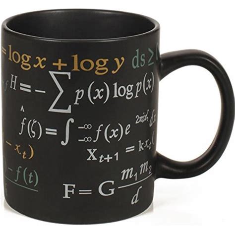 Math Mug 12 Oz Coffee Mug Featuring Famous Mathematical Formulas