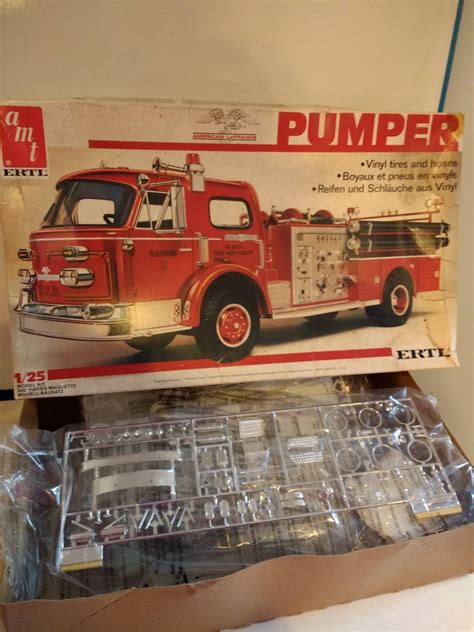 Vintage Ertl Model Fire Truck Fire Engine Pumper Truck Model Kit By
