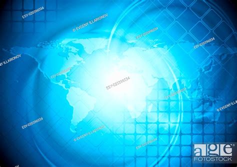 World Map Blue Design Stock Photo Picture And Low Budget Royalty Free