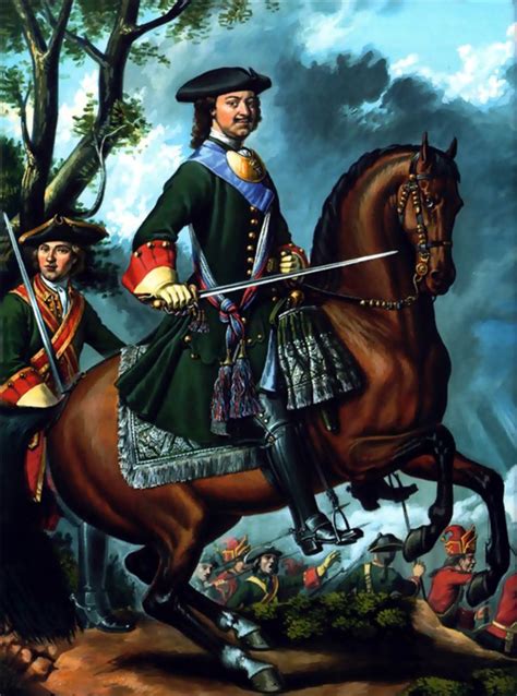 Tsar Peter The Great At The Battle Of Poltava Great Northern War