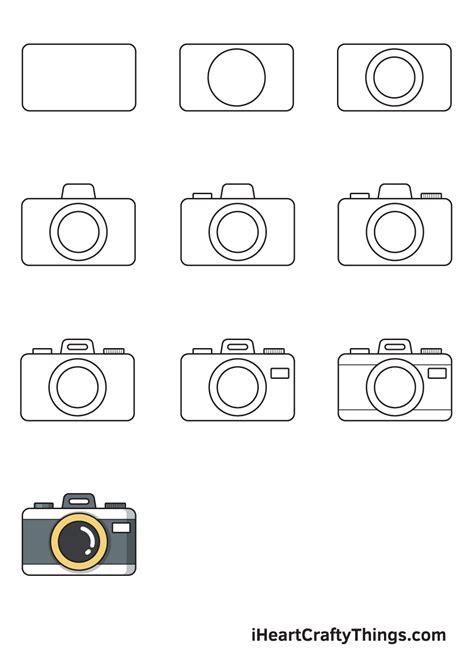 Camera Drawing How To Draw A Camera Step By Step