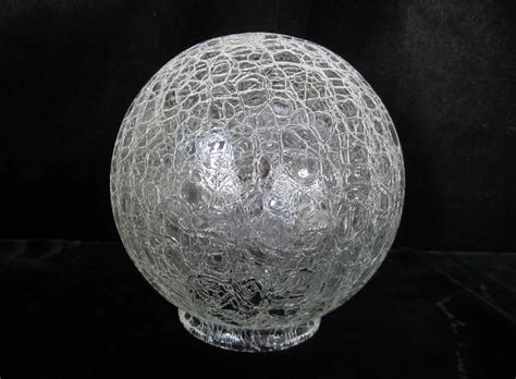 Glass balls, technical ball, decorative balls, marbles, specilal precision balls, colour glass balls. 6" Crackle Glass Ball Shade Clear Textured Globe for 3-1/4 ...
