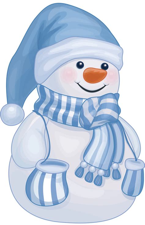 Snowman Clipart Blue Snowman Blue Transparent Free For Download On