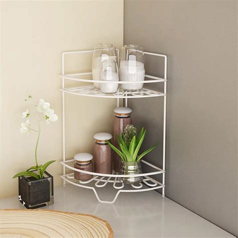 Kitchens can also have shelves and cupboards for storing cooking pots and pans and other kitchenware cookware (noun): Furinno Balmain 2-Shelf Metal Kitchen Corner Shelf-FNBJ ...