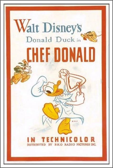Donald Duck Chef Donald 1941 Classic Disney Movies Disney Posters